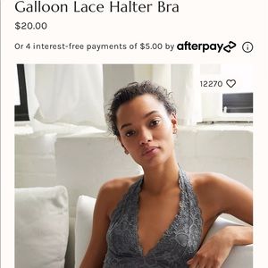 Free people halter bra